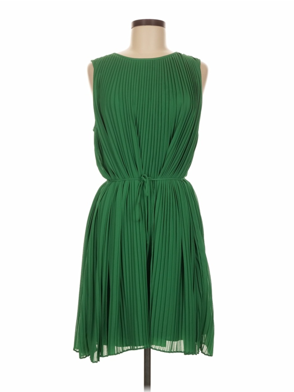 Banana Republic Emerald Green Pleated Midi Dress